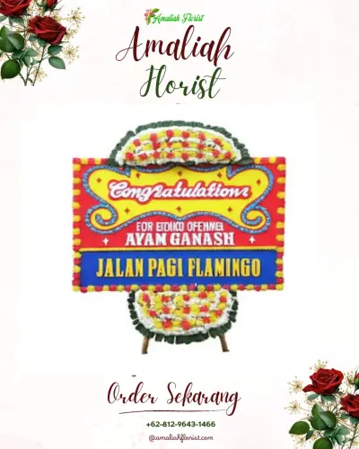 Bunga Papan Congratulation di Pinang Ranti